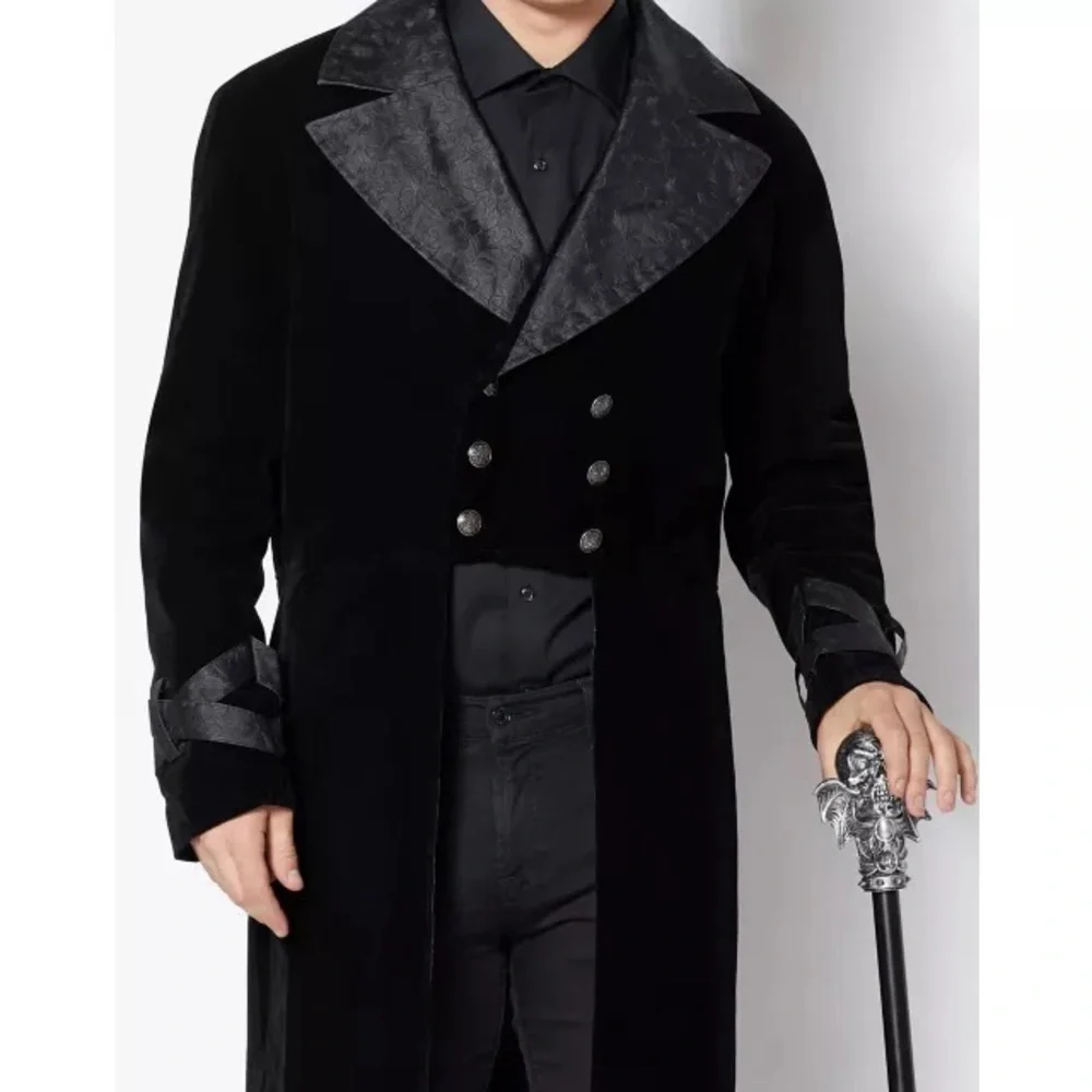 Spirit Black Renaissance Victorian-Style Gothic 🧛♂️ Costume Jacket - Picture 3 of 16